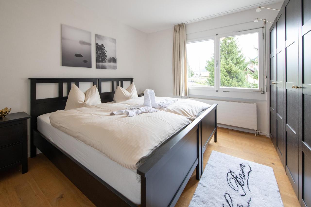 Agrimonia - 5,5-Zi Duplex Wohnung Bis 9 Personen Mit Eigenem Garten Davos Ngoại thất bức ảnh