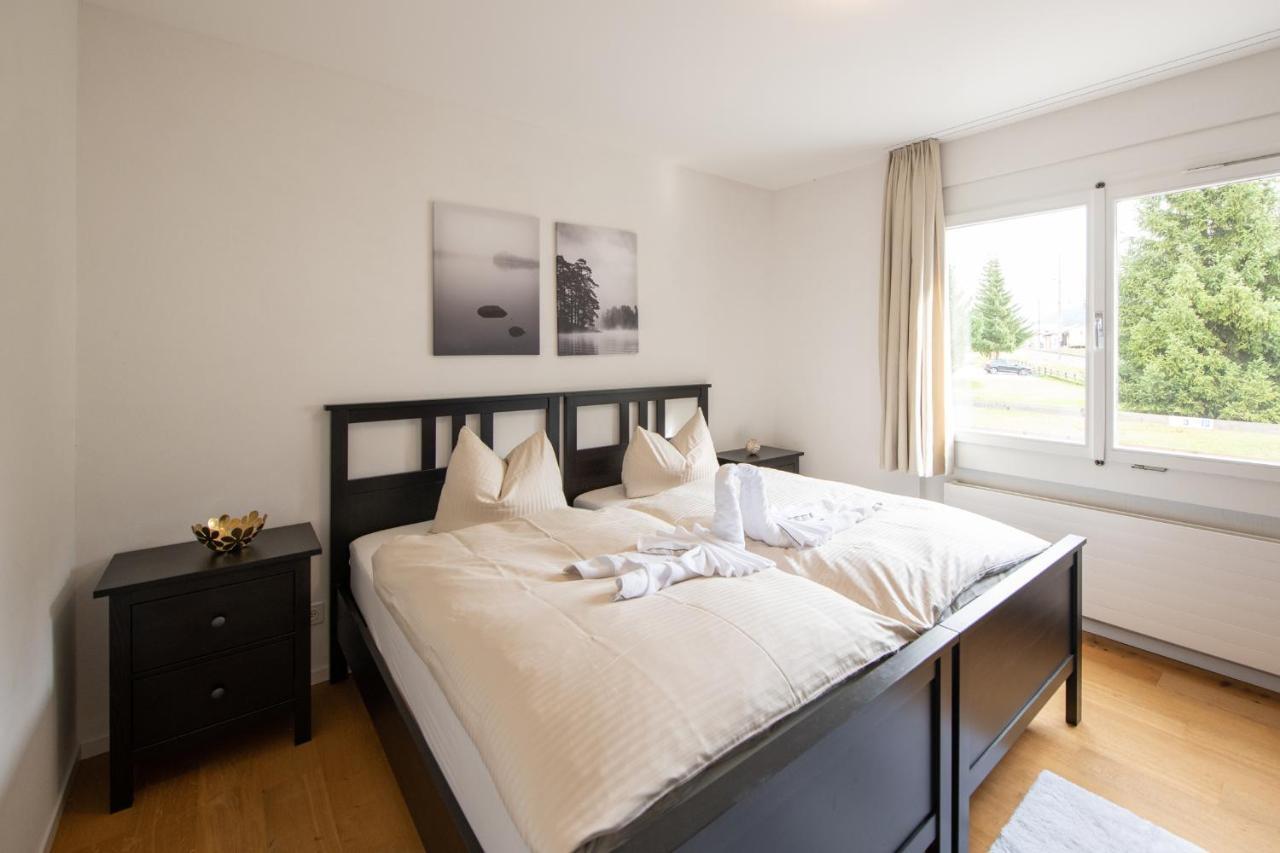 Agrimonia - 5,5-Zi Duplex Wohnung Bis 9 Personen Mit Eigenem Garten Davos Ngoại thất bức ảnh